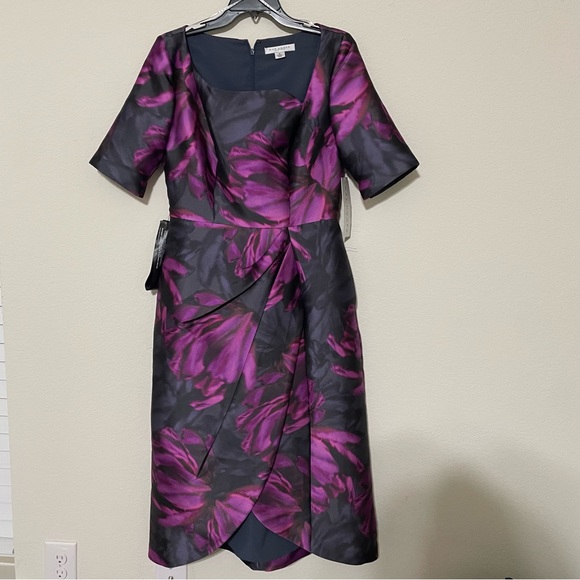 NWT Kay Unger Tallulah Tea Length Dress - Picture 7 of 13